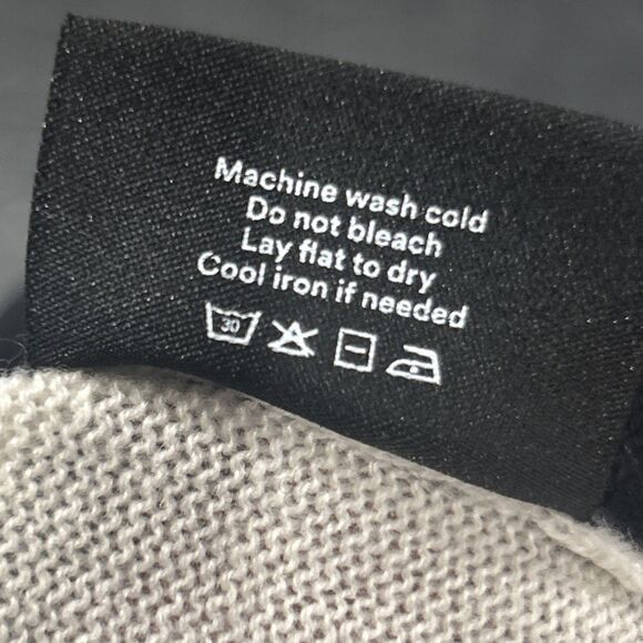 Summersalt Sweater Womens Small Cashmere Fine Merino Wool Two Tone White Black - Picture 5 of 8